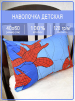 Детская наволочка Ивановская бязь Ночной герой 1 шт. (40х60)